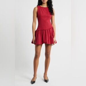 PRINCESS POLLY COSIE POINTELLE MINI DRESS
